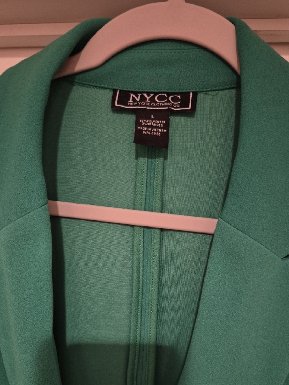 New York & Company Teal Blazer with Gold Buttons - Picture 2 of 2